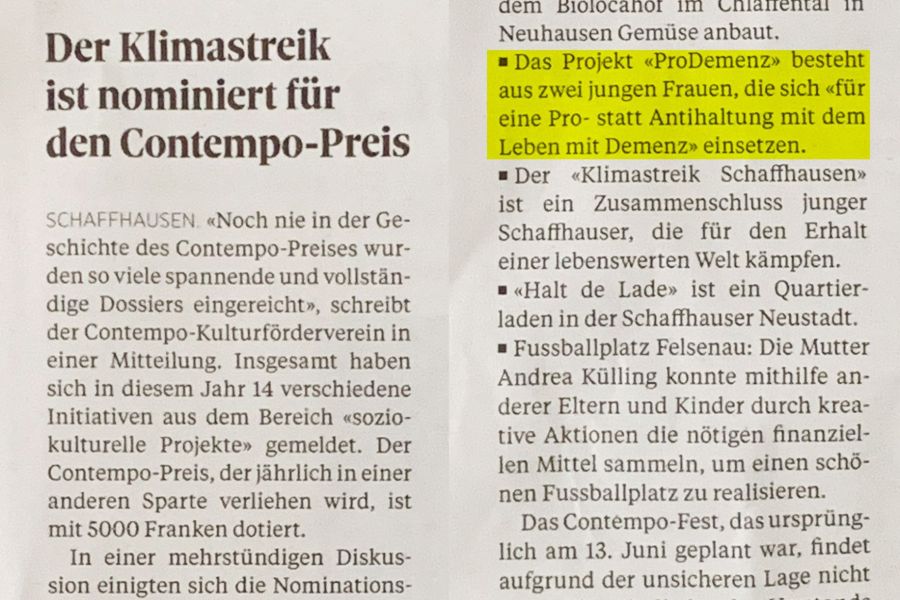 Für den Contempo-Preis nominiert